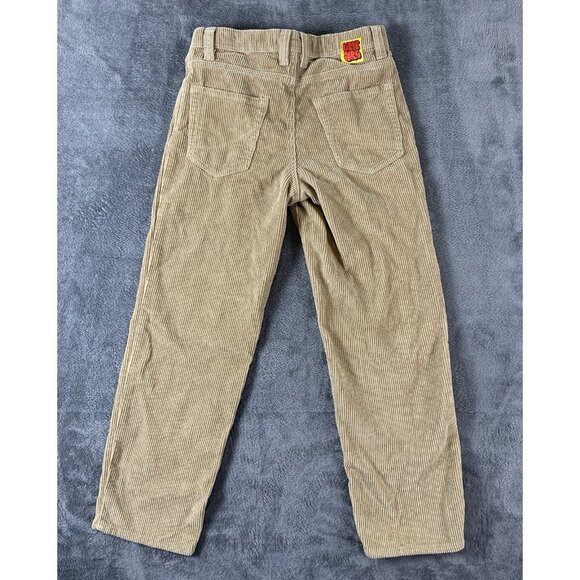 Empyre Pants Women's Size 26 Relax Corduroy Beige Adjustable Waist Street Y2K - Picture 2 of 8